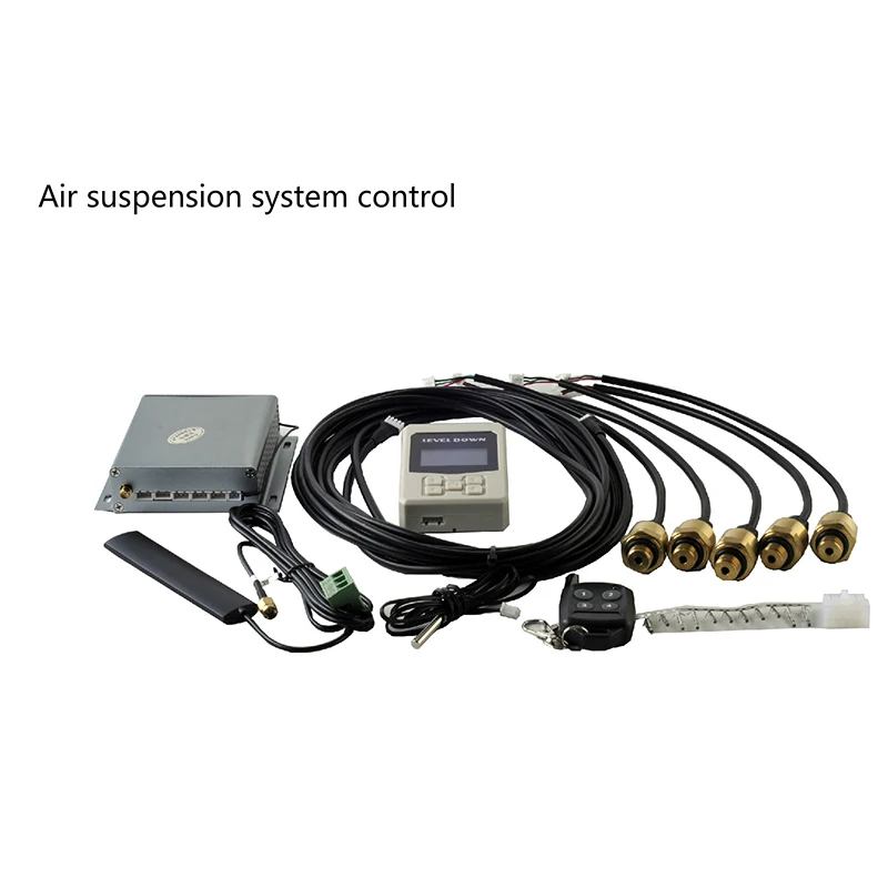 top class universal car Air suspension control system with pressure sensor Support bluetooth remote and wire control app control