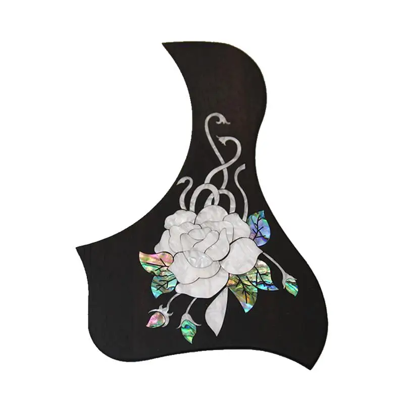 Imagem -03 - Pickguard Auto-adesivo para Guitarra Acústica Folk Acessórios de Madeira Rosa Qualidade Superior 1pc