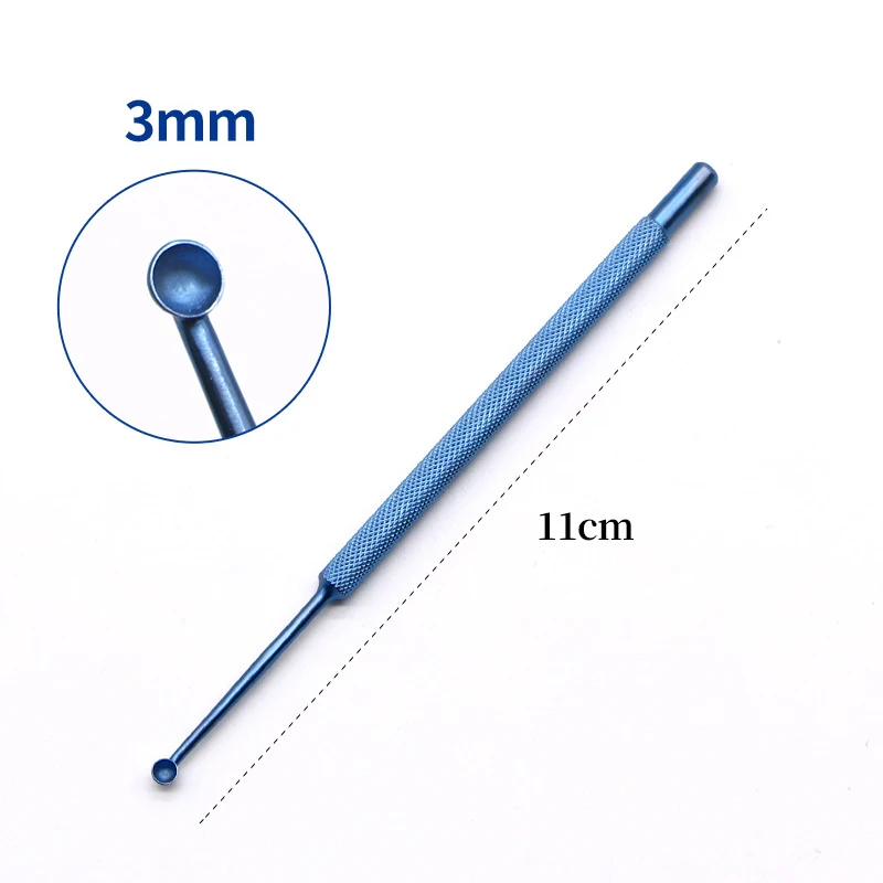 Titanium/Rvs Tang Chalazion Curette Micro Oogheelkundige Oog Chirurgisch Instrument