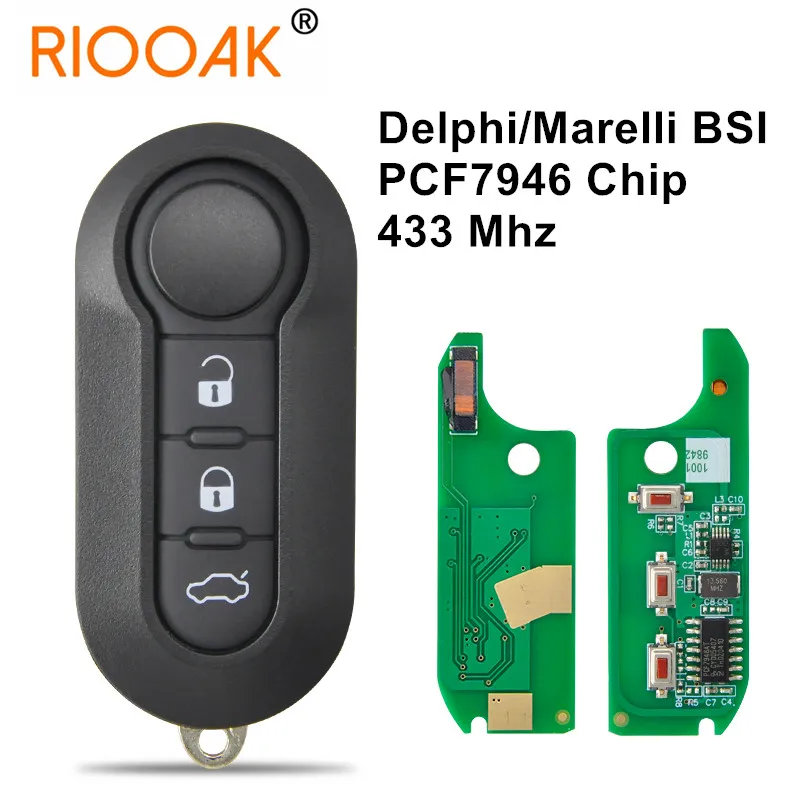 

Car Remote Key 433.92 ASK PCF7946 Car Smart Key For Fiat 500L MPV Ducato Citroen Jumper Peugeot Boxer 2008-2015