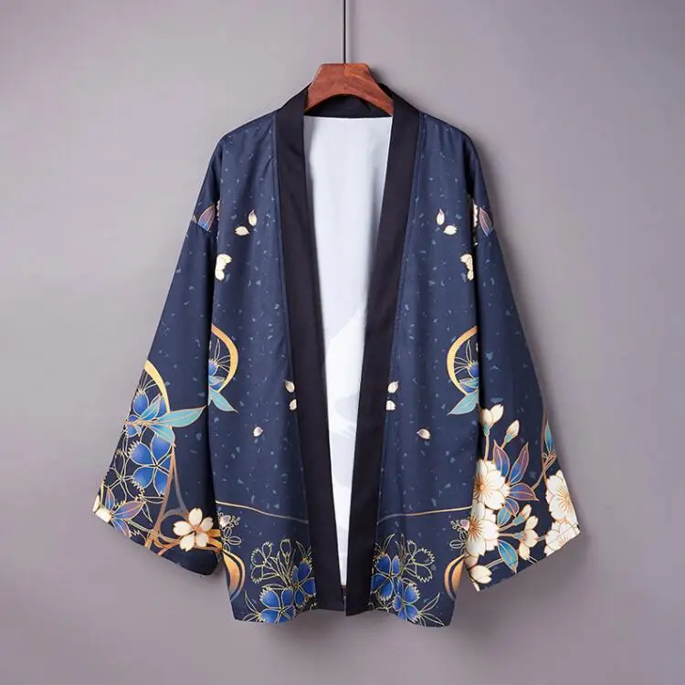 Kimono japonés Haori de manga larga para hombre y mujer, cárdigan de Anime, ropa exterior suelta para estudiantes, moda de otoño, 2020