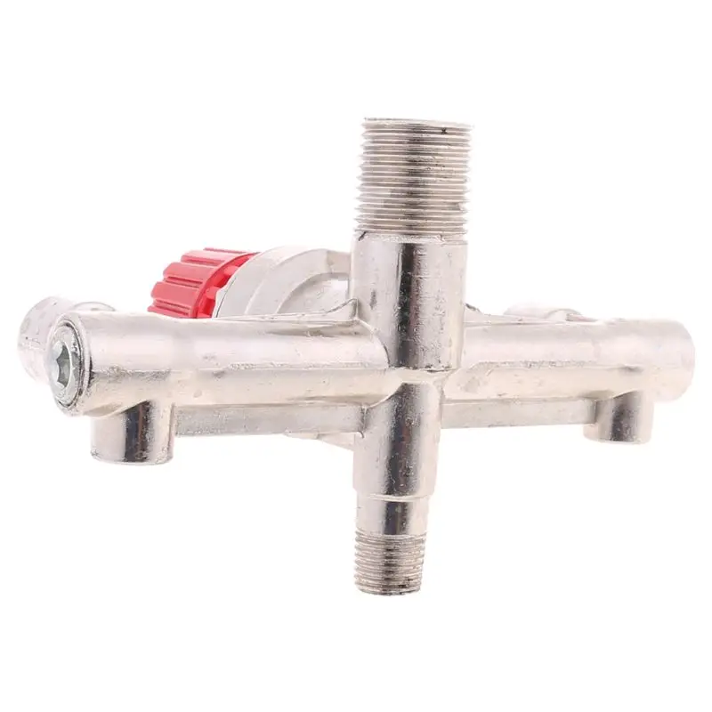 Double Outlet Tube Alloy Air Compressor Switch Pressure Regulator for Valve Fitt