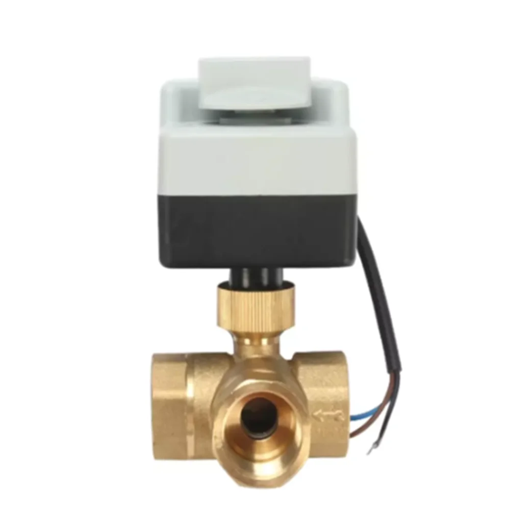 

DN15(G 1/2") to DN 50(G 2") 2 way 3 wires brass motorized ball valve/electric actuator motor with manual switch function