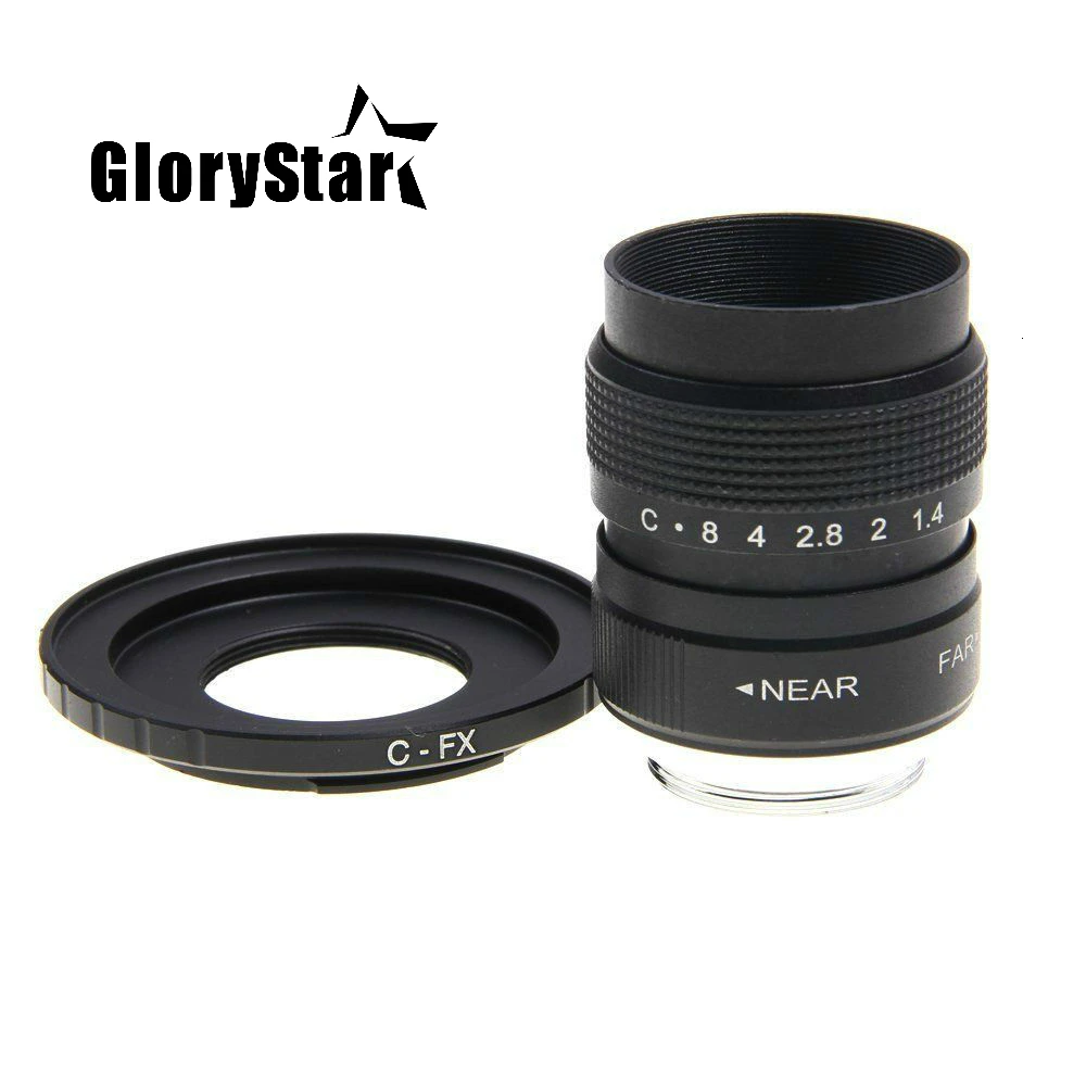 GloryStar 25mm F 1,4 CCTV TV Film objektiv + C Montieren zu Fuji Fujifilm X-A2 X-A1 X-T1 X-T2 X-T10 x-E1 X-E2 X-1M X-Pro1 X-Pro2 X-MOUNT
