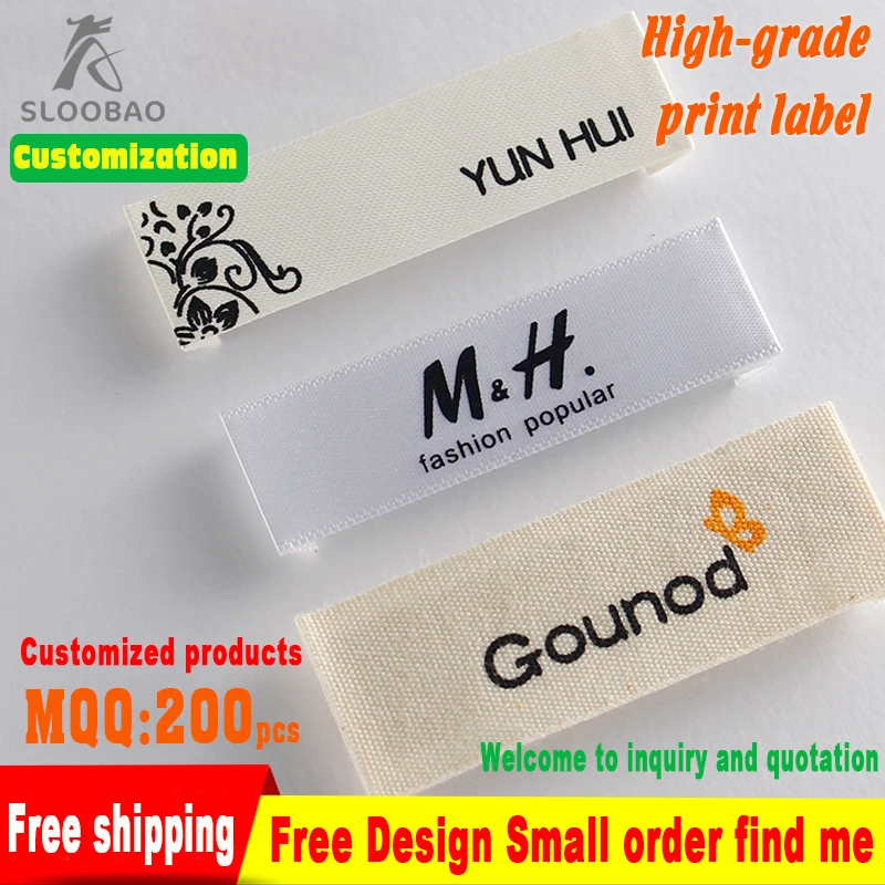 Screen Printing Tags Width1.5cm Custom Printed Satin Labels/Garment Clothing Tags Silk Pure Cotton Ribbon Soft Silk Screen Label