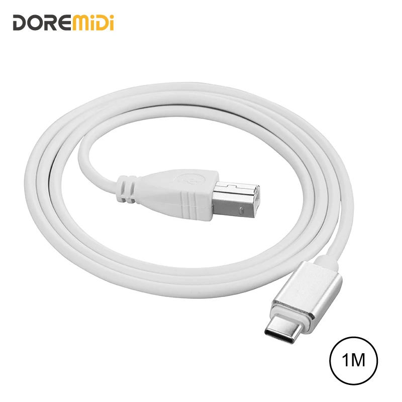 DOREMiDi MIDI USB B To USB C HIGH Speed MIDI Cable For Android Windows Mac iPad