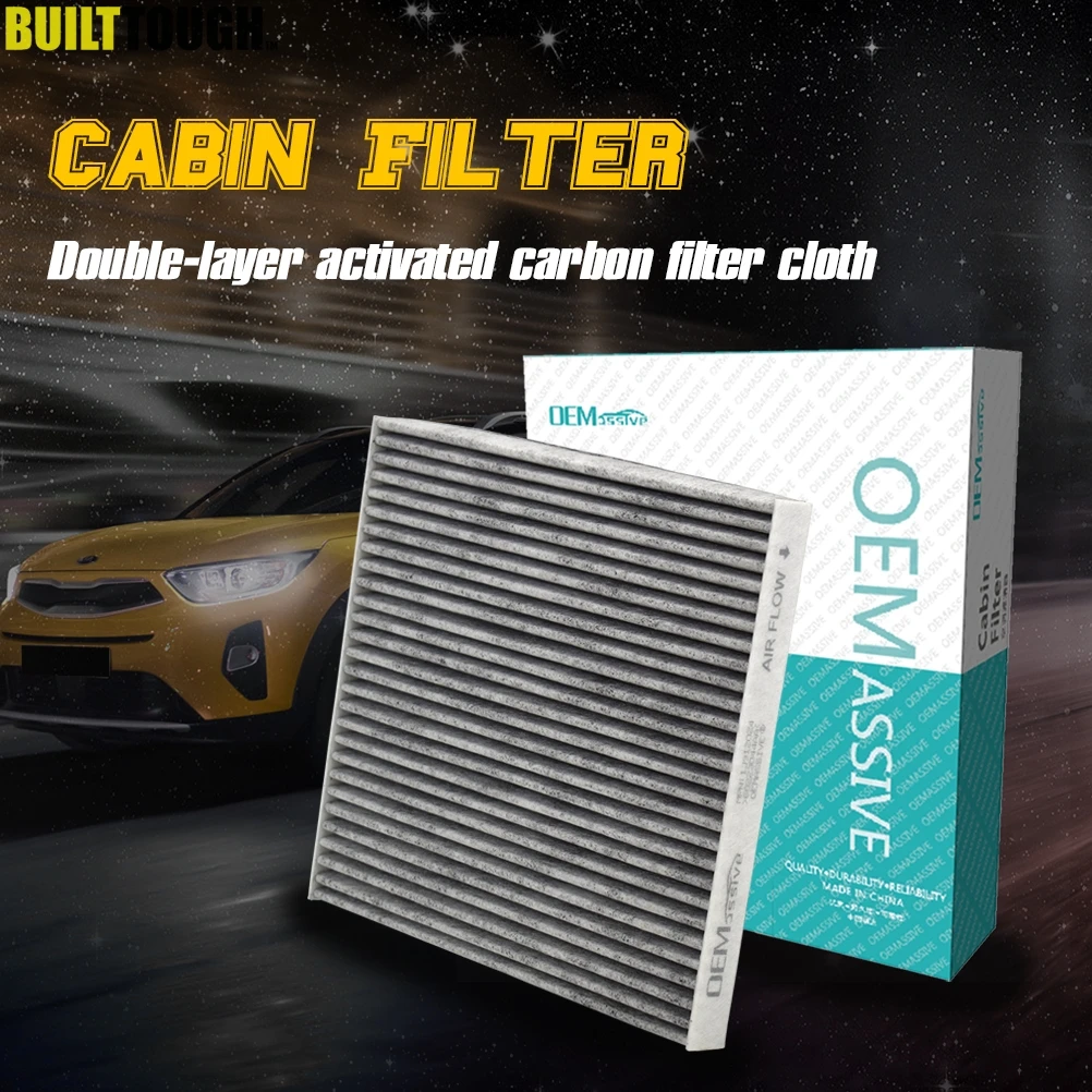 Car Pollen Cabin Air Conditioning Filter Activated Carbon 68223044AA For Jeep Cherokee KL 2013 2014 2015 2016 2017 2018 2019