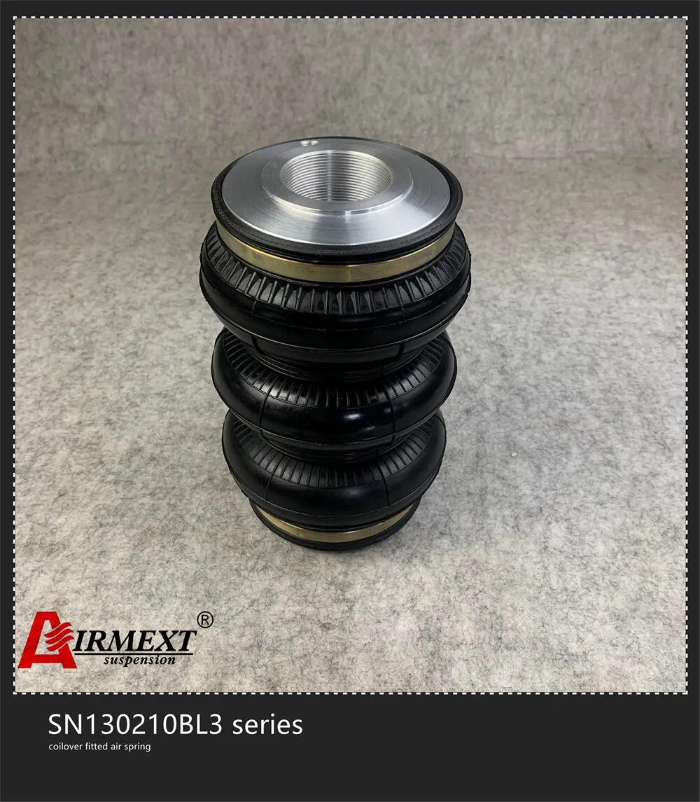 Triple bellow /SN130210BL3-KS2/ Fit KSPORT coilover Thread M50*2 /Air suspension convolute rubber airspring/airbag shock a