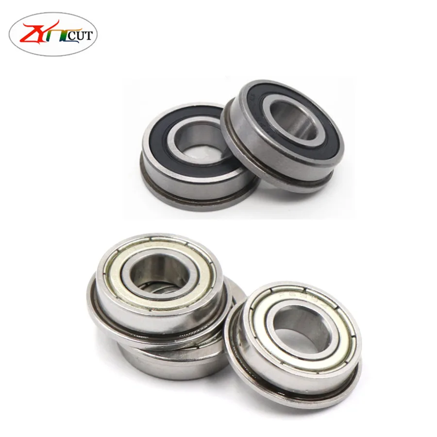 Flange Ball Bearing Thin Wall Metal Shielded Flanged Bearing F6300 F6301 F6302 F6303 F6304 F6306 F6305  F6310ZZ With Rib bearing