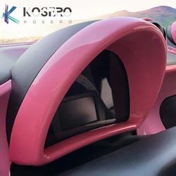 Car dashboard decoration sticker Speed meter fuel mater frame Modification For Smart 453 fortwo forfour car styling accessories