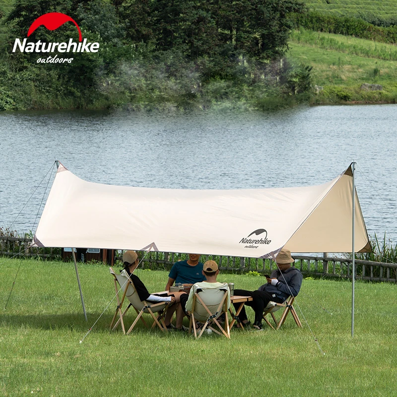 Naturehike Outdoor Large Sun Shelter 4-6 Person Waterproof Awning Family Sunshade Canopy For Camping Hiking Picnic Travel