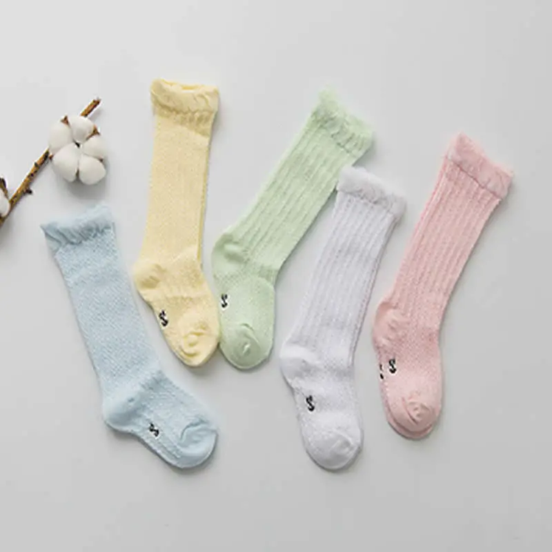 

Summer Mesh Tube Cotton Children's Socks Infants Toddler Air Conditioner Relent Baby Anti-mosquito Socks 75 (%) Cotton