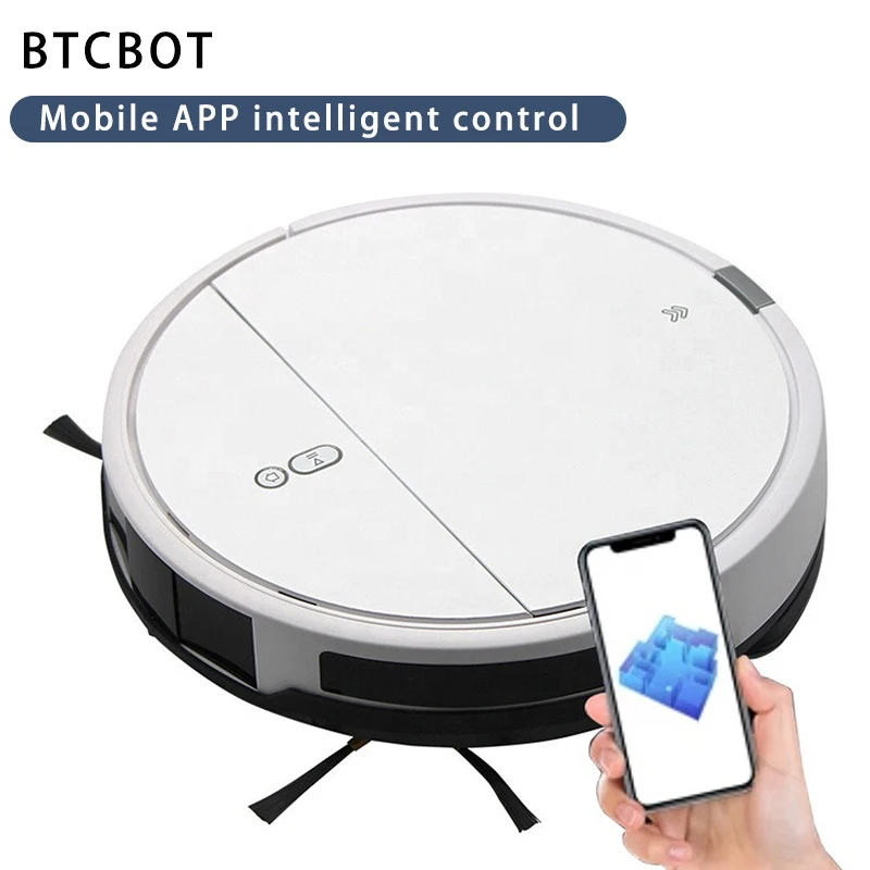 Robô aspirador de pó automático inteligente, varre e esfrega, tudo em um