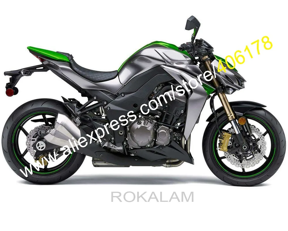 

Для Kawasaki Z1000 2014 2015 2016 2017 2018 2019 Z-1000 Z 1000 зеленый серый черный обтекатель спортивного велосипеда (литье под давлением)