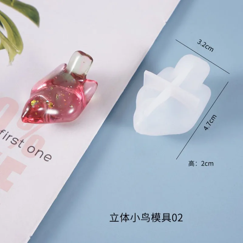 Transparent Bird/Lucky bag/bear Diy Epoxy Charm Making Mould Fondant resin molds for jewelry