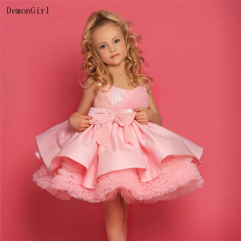 New Puffy Girls Dress gonna a strati bambini abito da festa di nozze abito da ballo carino abito di natale 2021 capodanno