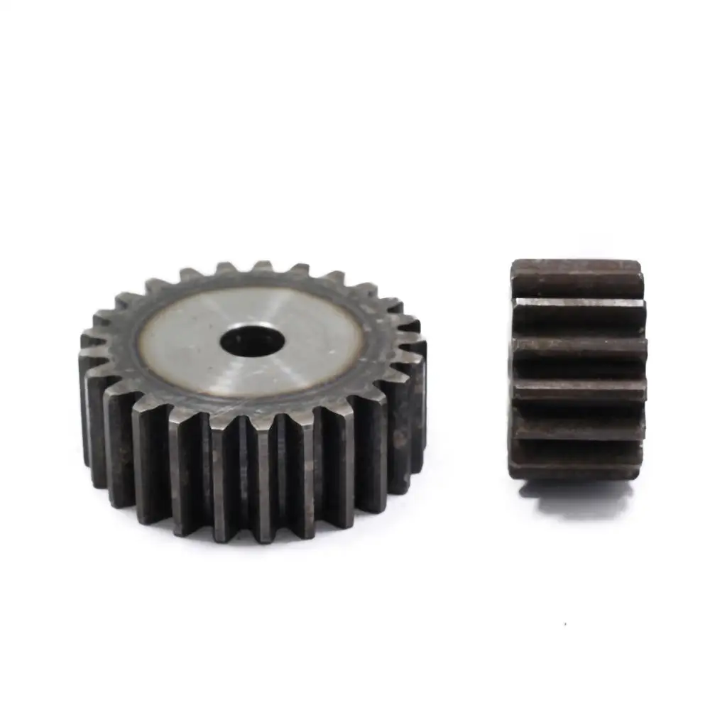 1Pcs Mod 2.5 Spur Gear 10-25 Tooth 45# Carbon Steel Thick 25mm 2.5 Module Metal Transmission Pinion Gear