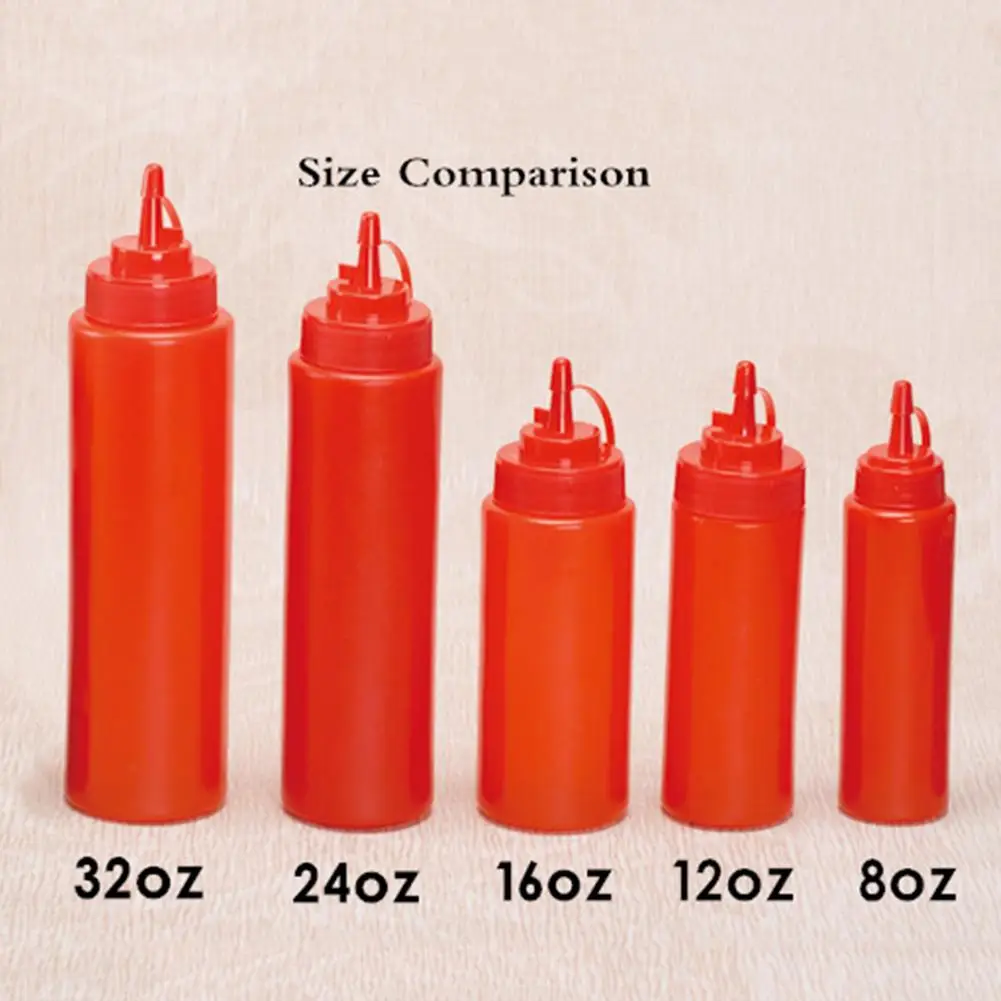 8/12/16/24/32 Condiment Squeeze Bottles ,For Ketchup Mayo Hot Sauces Olive Oil Bottles Kitchen Gadget Кухонные принадлежности