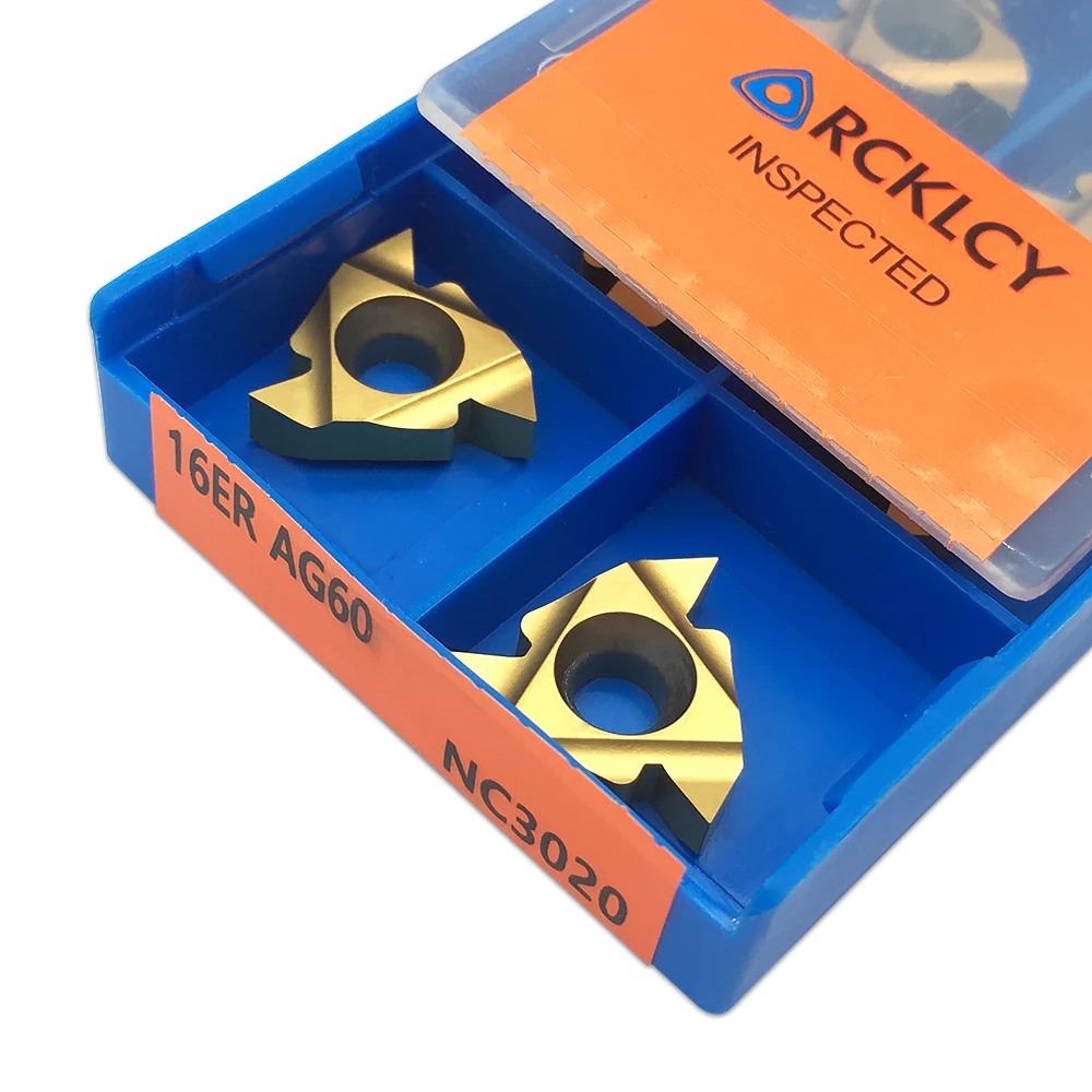 10Pcs 16ER AG60 A60 AG55คาร์ไบด์แทรกภายนอกหมุนเครื่องมือ CNC หลังเครื่องตัดเครื่องมือ16 ER สำหรับ SER ผู้ถือเครื่องมือ
