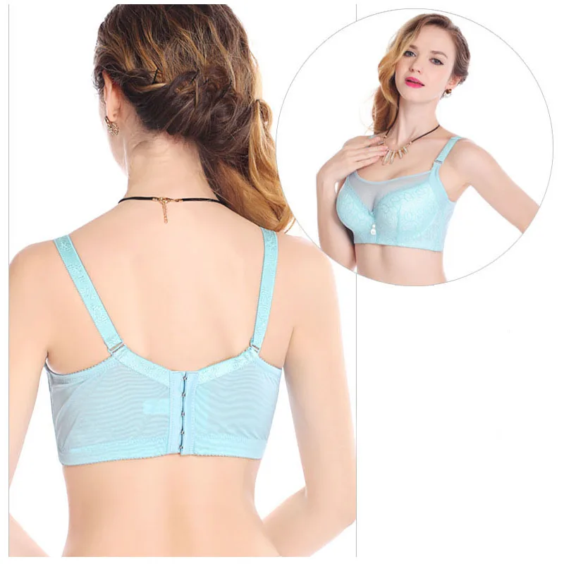 Summer Women Push Up Bra comfy Bowknot sexy Lace full-coverage Lingerie Underwear breathable elegant cotton secret VS BH C3312