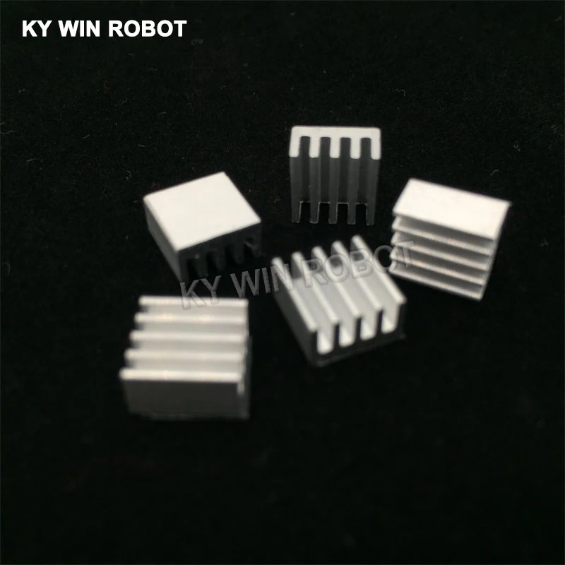 5Pcs Mini Adhesive Aluminium Kühler Kühlkörper A4988 Kühlkörper 9x9x5mm Kühler Für 3D Drucker schrittmotor Fahrer VGA RAM LED IC