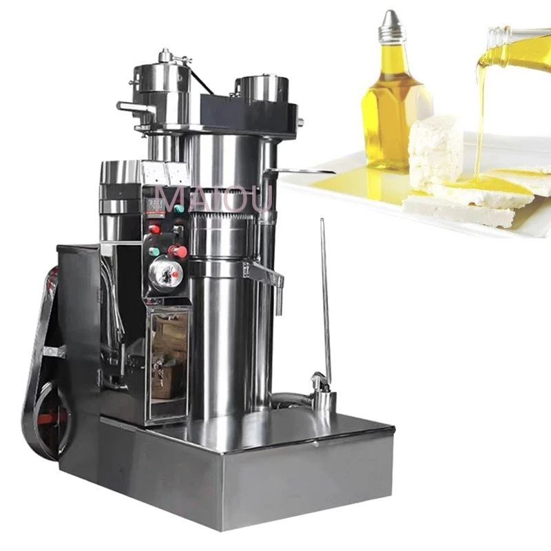 Sunflower Soybean Walnut Hydraulic Oil Press Almond Sesame Oil Presser Coconut Pil Pressing Machine