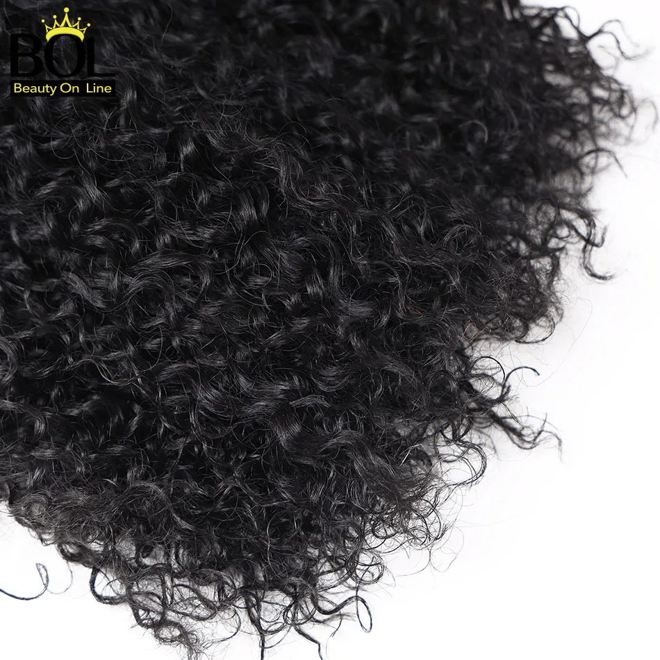 BOL สังเคราะห์ผม Jerry Curly Hair Bundles 3/6/9ชิ้น/ล็อตธรรมชาติสีดำนุ่มเร่งผมยาวสำหรับสตรีทุกวัน