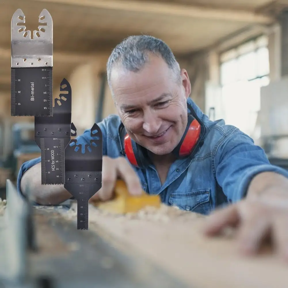 Kit di lame multifunzionali per lame oscillanti da 31 pezzi per accessori per utensili elettrici in plastica per legno e metallo