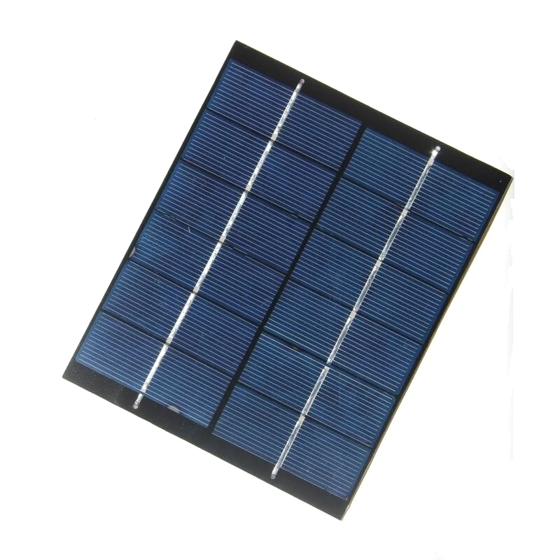 BUHESHUI  2W Solar Cell Polycrystalline  PET 6V Solar Panel Charger For  3.7V /5V Battery 136*110MM Wholesale 300pcs