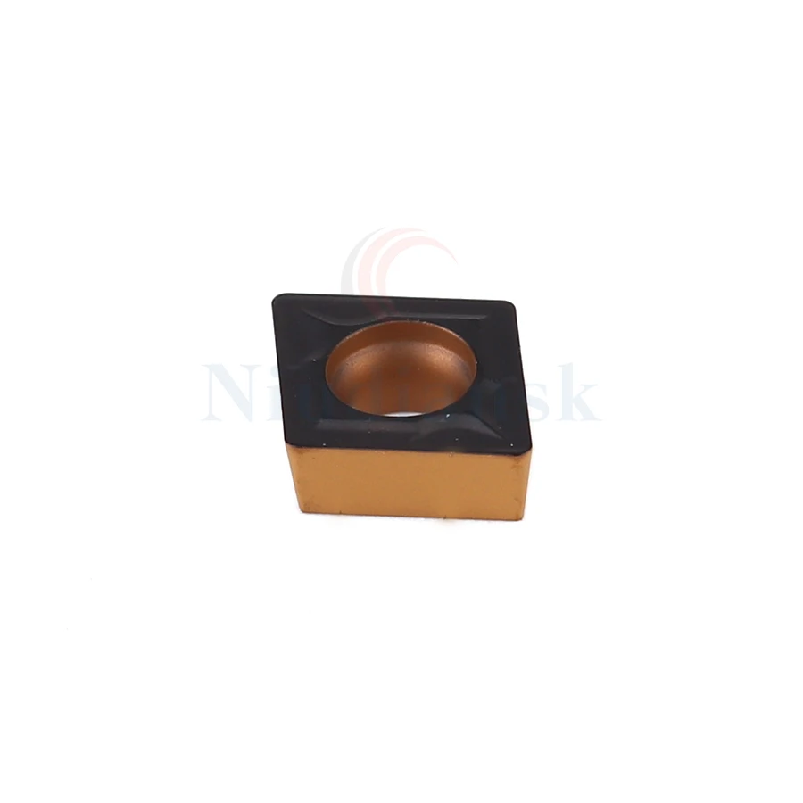 10 pz CCMT060204 LF9218 utensili per tornio CNC lflf9218 inserti in metallo duro bicolore utensili per tornitura interna, per la lavorazione dell'acciaio