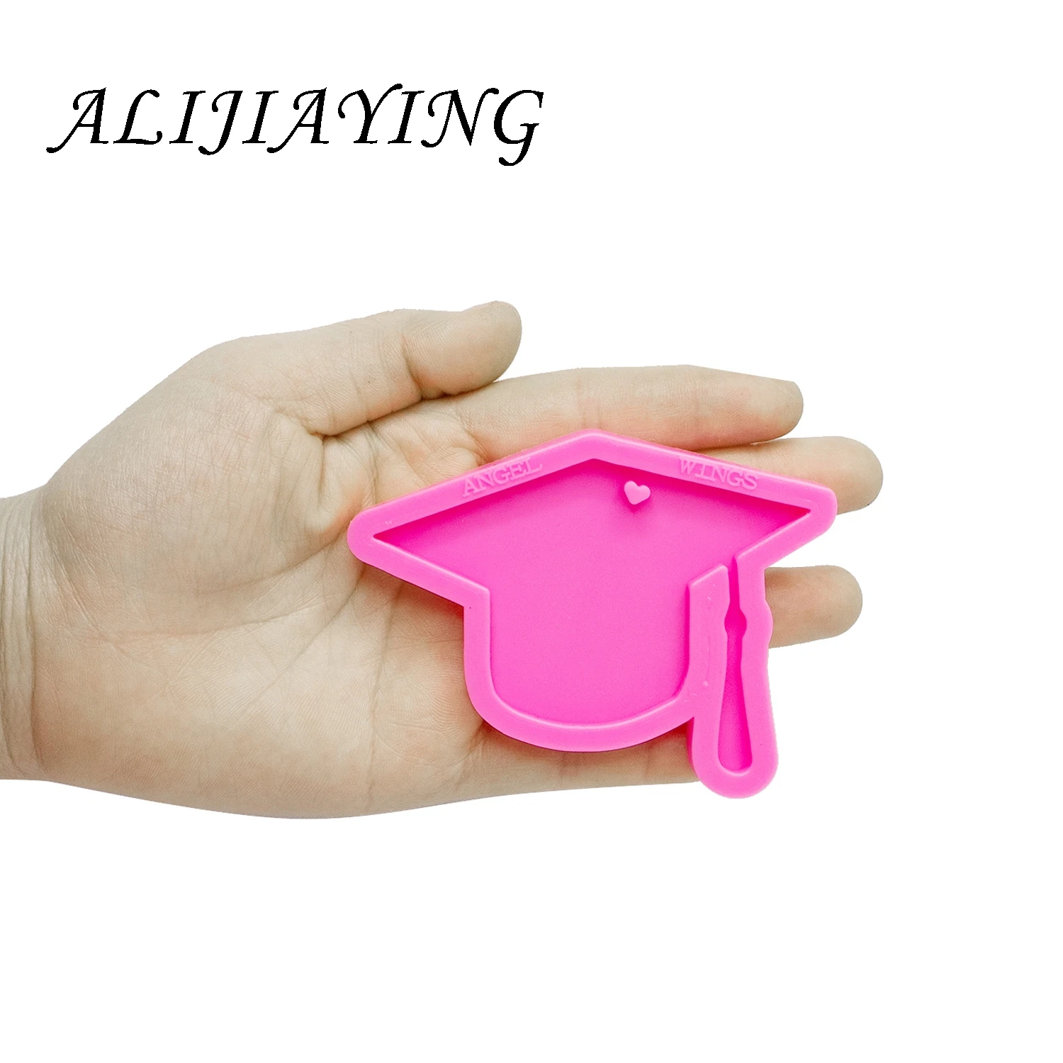 Glossy Hat Molds Silicone Keychain Mold for Resin Epoxy Craft DIY 2021 Graduation Jewelry Pendant DY0290