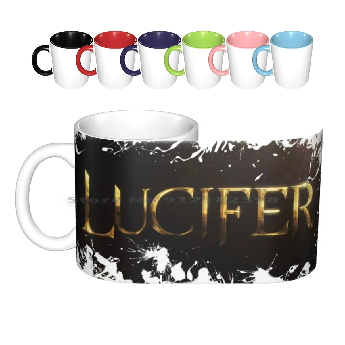 Lucifer Ceramic Mugs Coffee Cups Milk Tea Mug Lucifer Tv Serie Tv Series Tv Show Show Tom Ellis Lucifer Los Angels Angel Devil