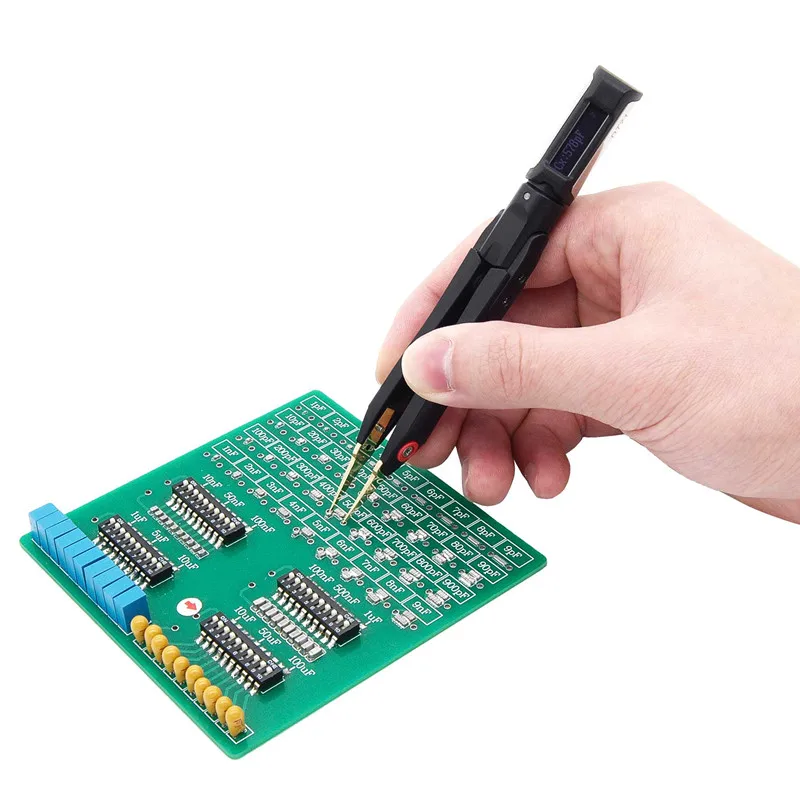 DT71 Mini Digital Tweezers Smart SMD Tester Portable LCR Meter Diode Resistor Capacitor Checker 10KHz Signal Generator Auto Scan