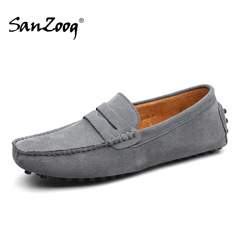 Plus Big Size 50 51 52 53 Summer Men Suede Loafers Leather Casual Slip On Shoes Mocasines Hombre Lofer Man Loafer