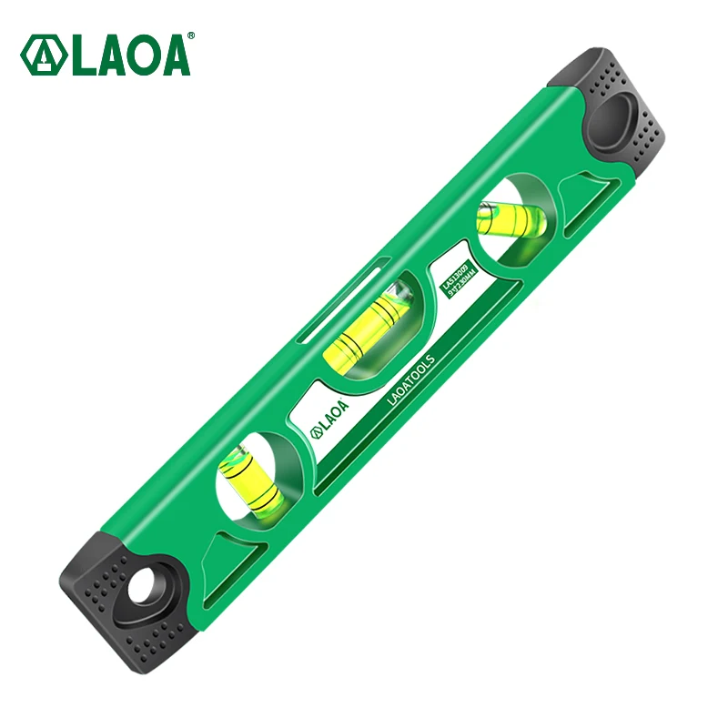 LAOA-Regla de nivel láser de 9 pulgadas, medidor de ángulo de nivel de espíritu de 230MM, buscador de línea Horizontal y Vertical