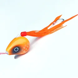 Slider Snapper Sea Bream Bottom Jig, Jig Head with Skirt, Lead Jig, Fish Jigging, Japan, 45g, 60g, 70g