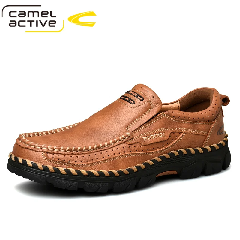 

Camel Active Men's Shoes Autumn New Genuine Leather Casual Shoes Men Tooling Leisure Fold-resistant Cowhide Non-slip Footwear