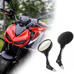 1 Set Rearview Mirrors Universal Folding Round Motorbike Modified Rear View Mirrors for Motorcycles