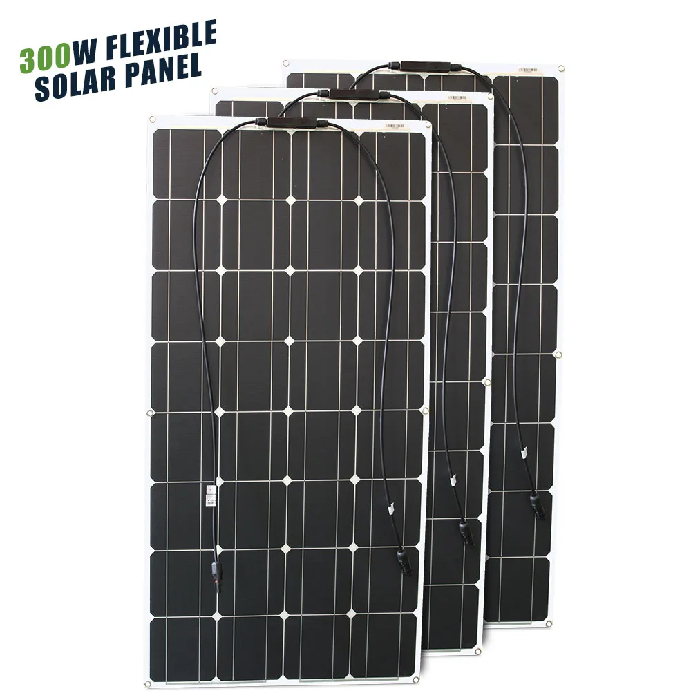 12V Flexibel Zonnepaneel 600W 100W 200W 300W 400W 500W Buigbaar Waterdicht Monokristallijn Beste Zonnepaneel China voor RV Boot
