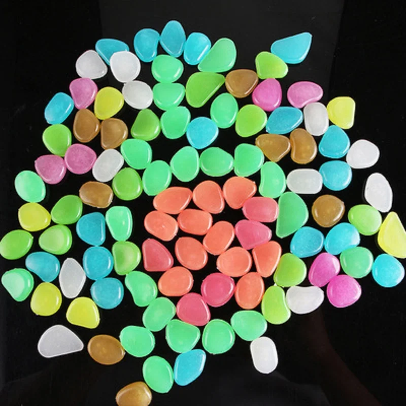 50 sets of color high-brightness luminous stones villa gardening fish tank landscaping cobblestone artificial luminous stone