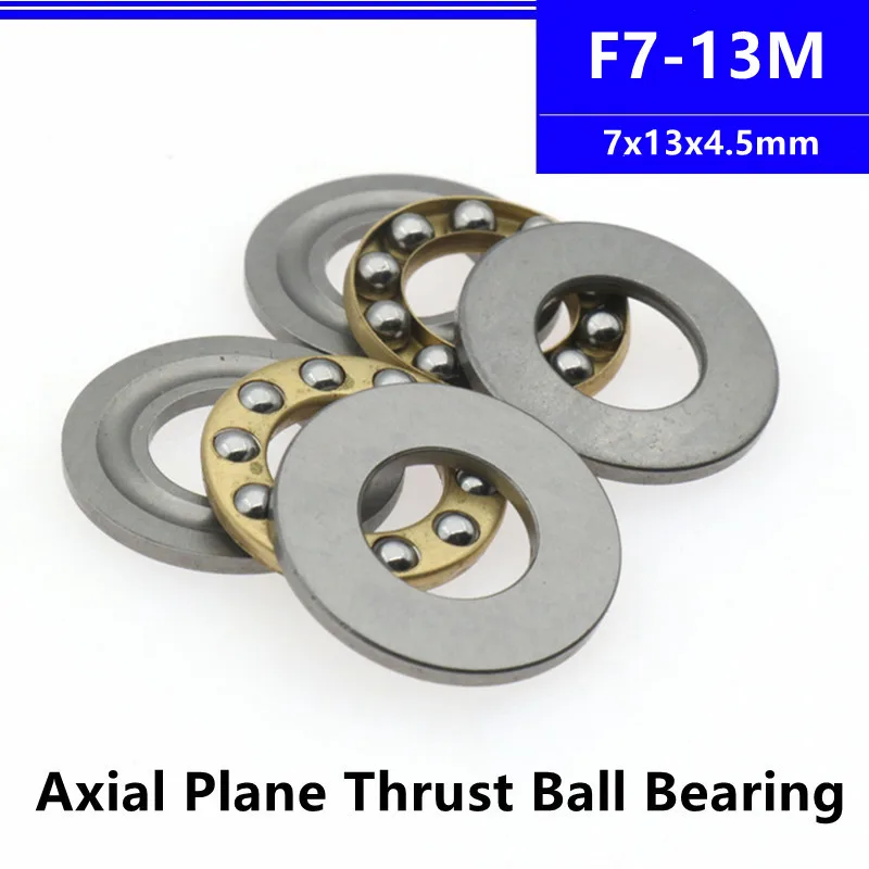 50Pcs/100Pcs High Precision F7-13M 7x13x4.5mm Miniature Plane Thrust Axial Metal Ball Bearing 7*13*4.5mm