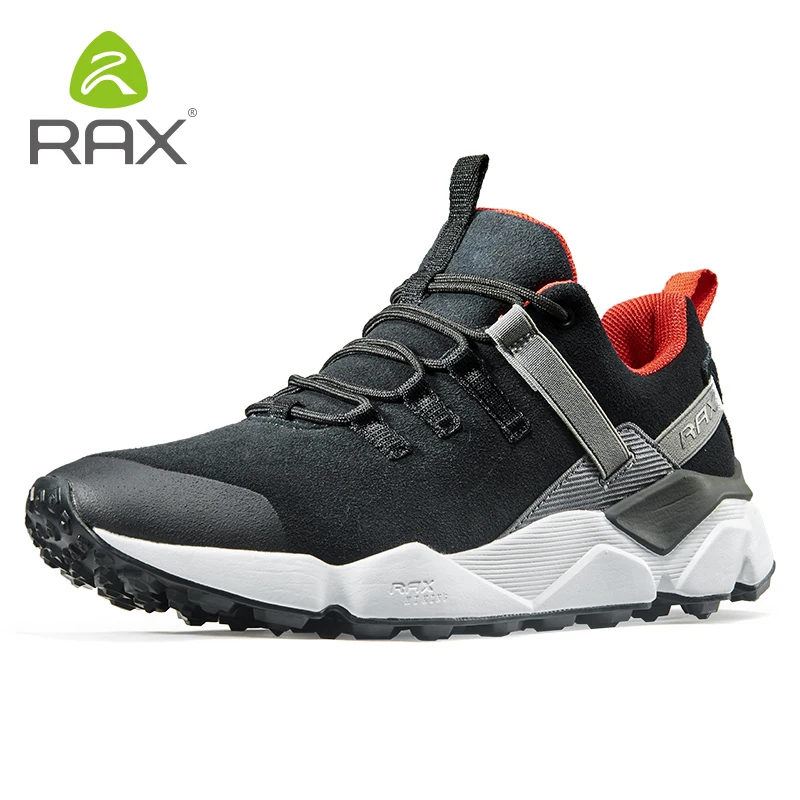 RAX 2017 New Men\'s Suede Leather Waterproof Cushioning Hiking Shoes Breathable Outdoor Trekking Backpacking Travel Shoes For Men