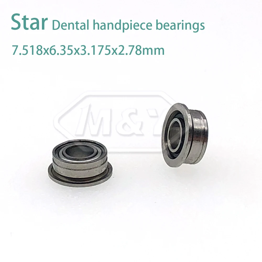 10pcs high speed Star 430 handpiece dental Ceramic balls bearings Integral shield 7.518x6.35x3.175x2.78mm