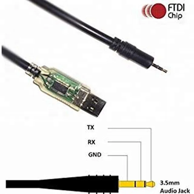 6.35mm 3.5mm male phone ttl serial dc trs video out audio jack aux audio FTDI TTL 232 Cable USB to 3.5mm jack 4p TTL cable