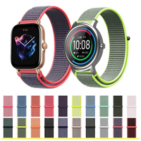 Loop Woven Wrist Strap For Huami Amazfit GTS GTR 3 Zepp E Z Sport Bracelet For Xiaomi Mi Watch Color 2 Mibro Air Smartwatch Band