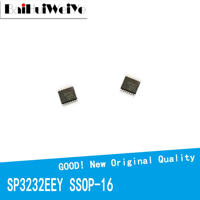 10Pcs/Lot SP3232 SP3232EE SP3232EEY TSSOP16 SOP16 RS-232 Transceiver SMD New Original Good Quality