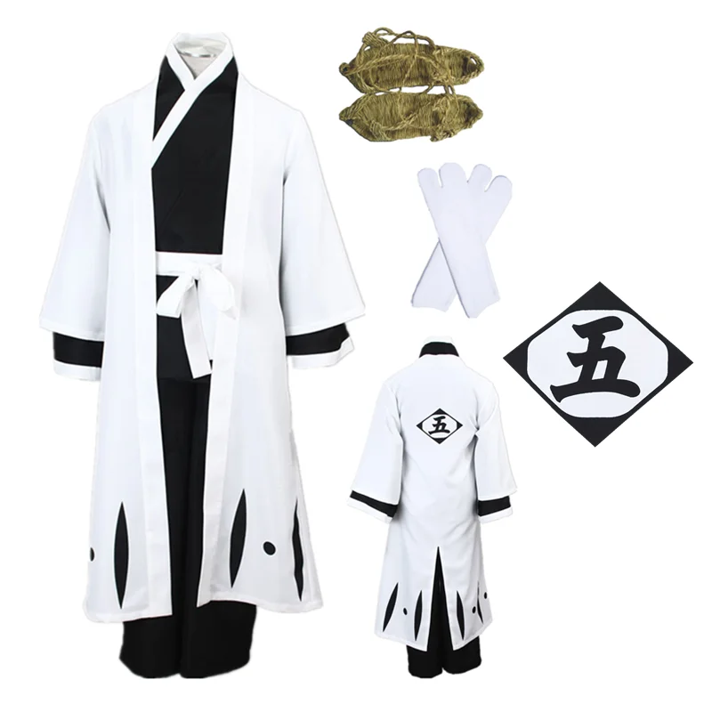 

Anime cosplay Death Aizen sousuke Black and white kimono Halloween Cosplay Costume Halloween