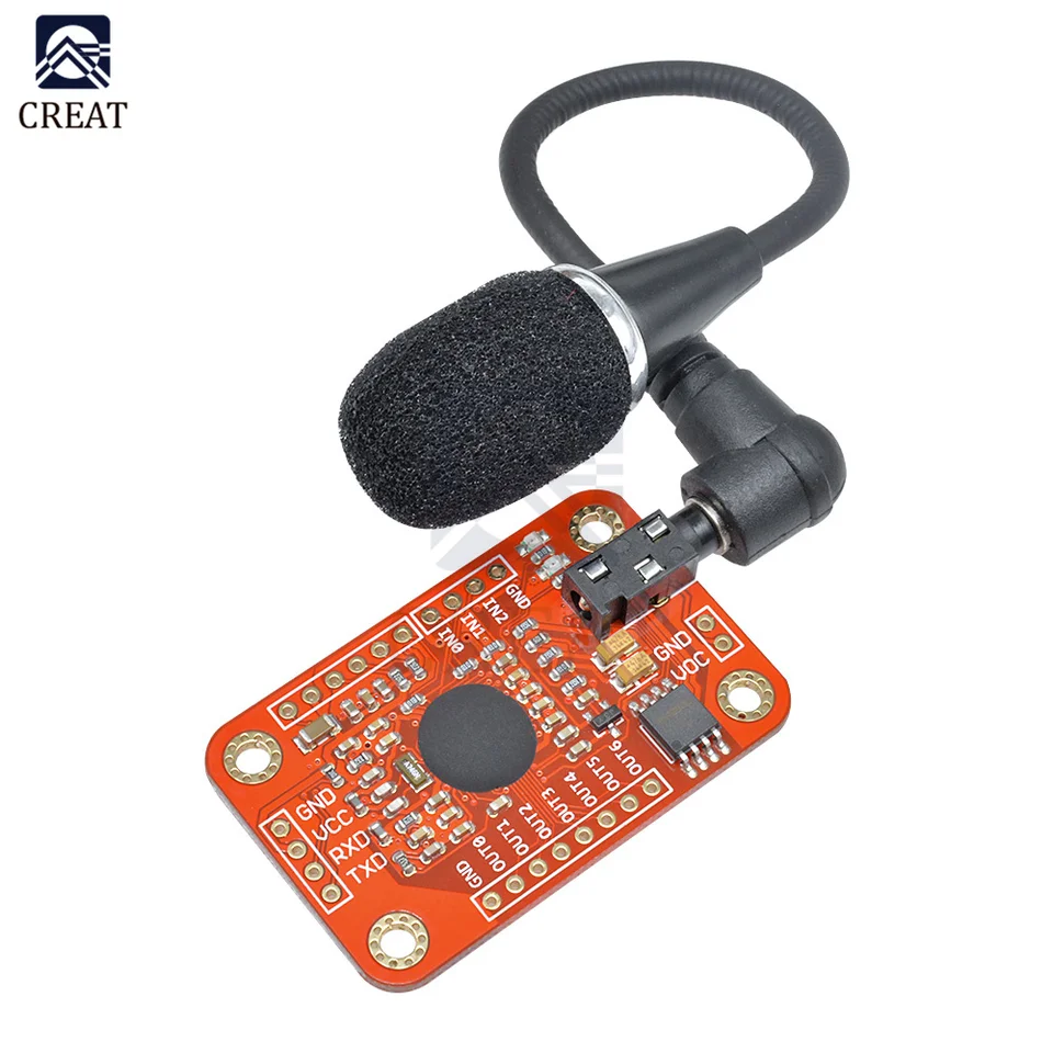 Carte compatible avec le module V3 de reconnaissance vocale de reconnaissance de vitesse à bas Carte compatible avec le module V3 de reconnaissance vocale de reconnaissance de vitesse à bas