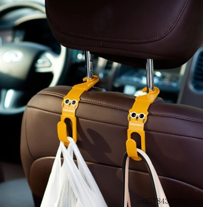 

100sets 2pcs/set Back Seat Headrest Hanger Car Holder Hook for Bag Universal Cute Purse Cloth