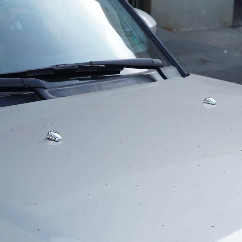 For Land Rover Discovery 3/4 LR3 LR4 2004-2016 ABS Bright Silver Car Front Wiper Nozzle Cover Trim Car Accessories
